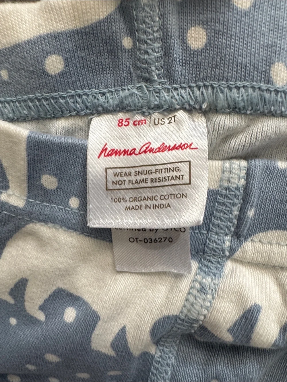 Hanna Andersson- 2T Polar Bears Pajama Set. Gently Used Condition.
